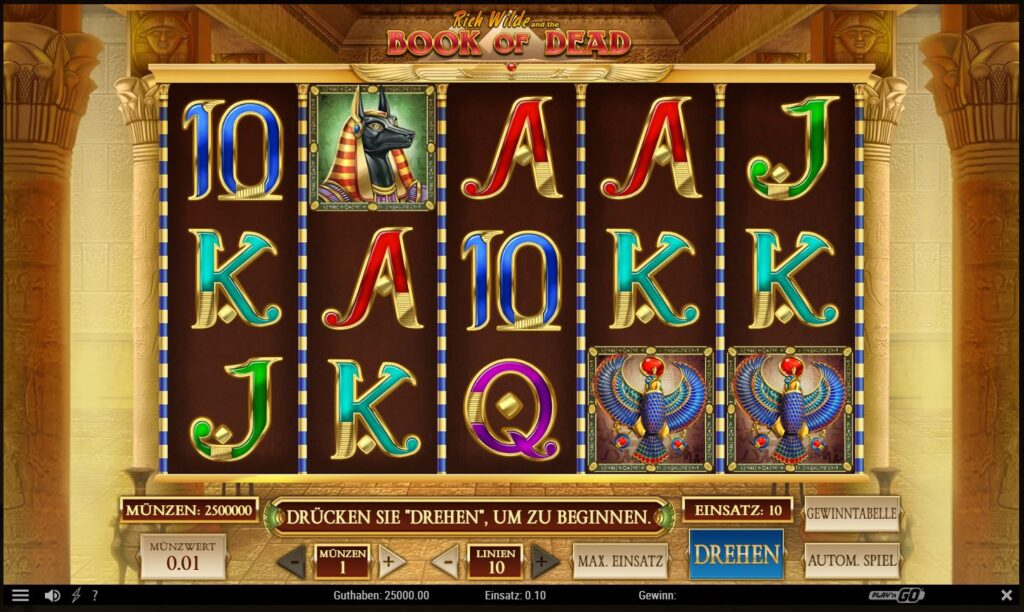 Book of Dead Slot Demo - jetzt kostenlos speieln 