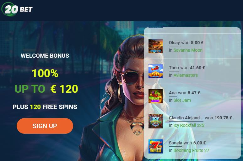 20Bet Casino Bonus